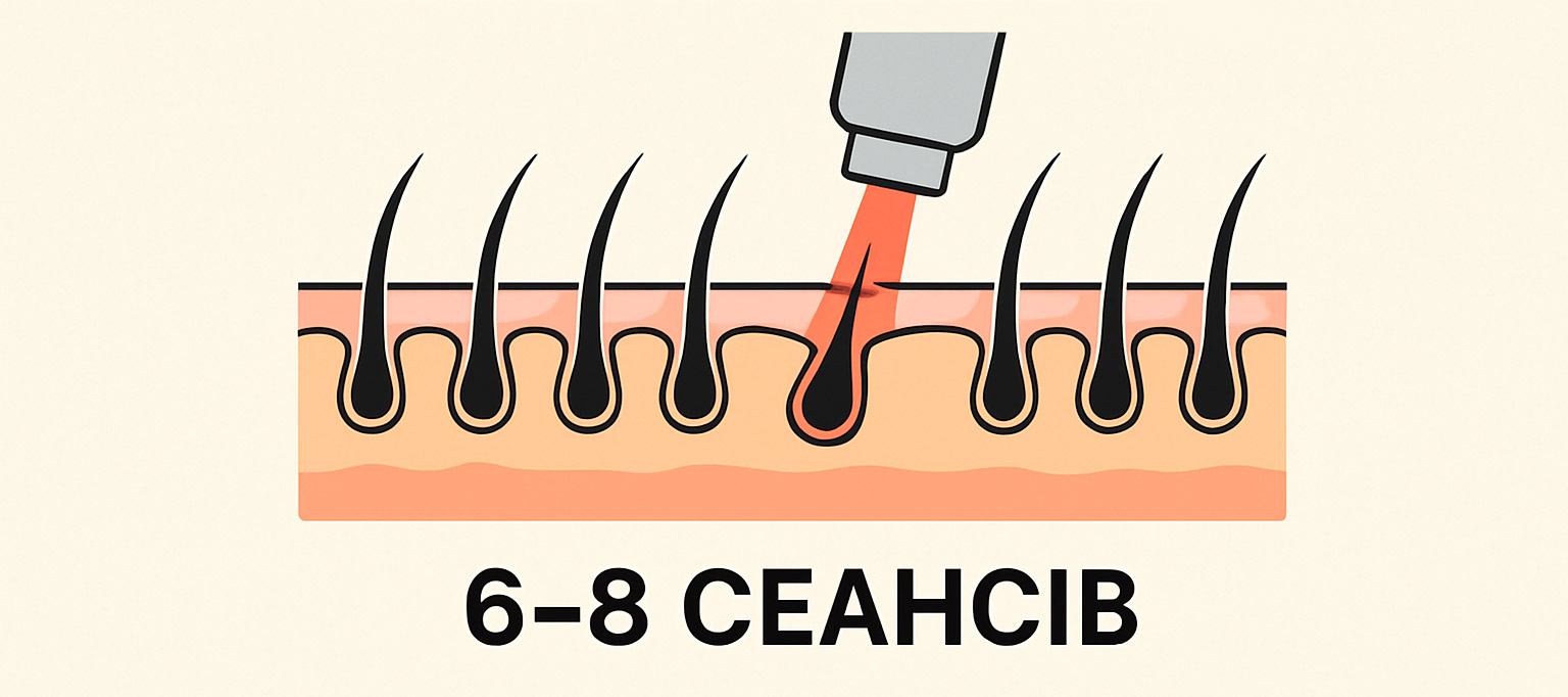 Скільки сеансів лазерної епіляції потрібно для гладкої шкіри